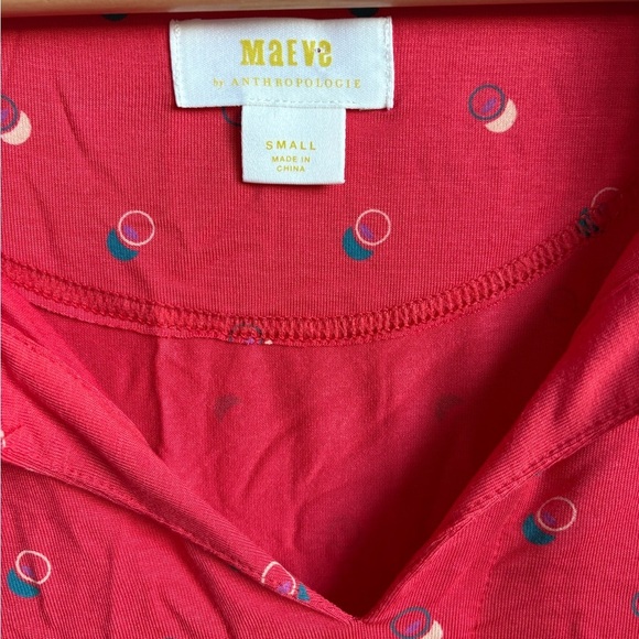 Anthropologie Maeve Ruffle Jacquin Peasant Blouse SMALL NWT! - Picture 6 of 7